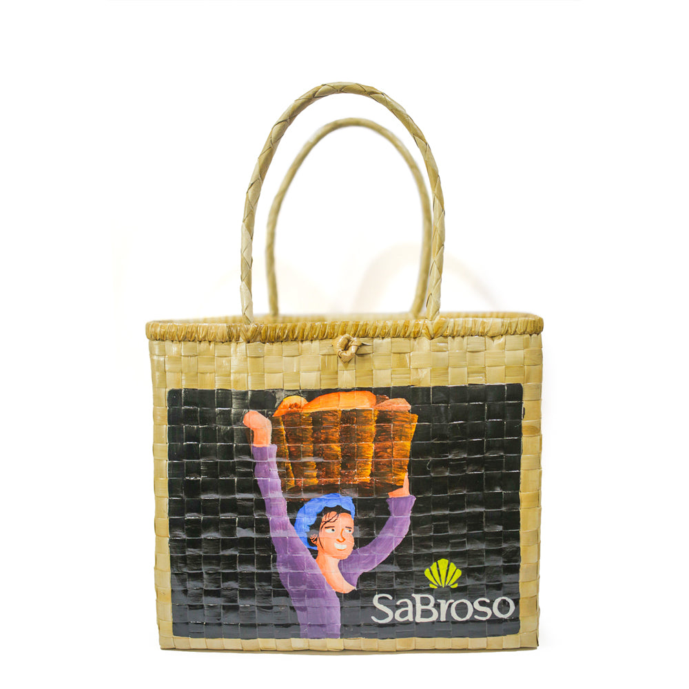 Hand Painted Woven Bag